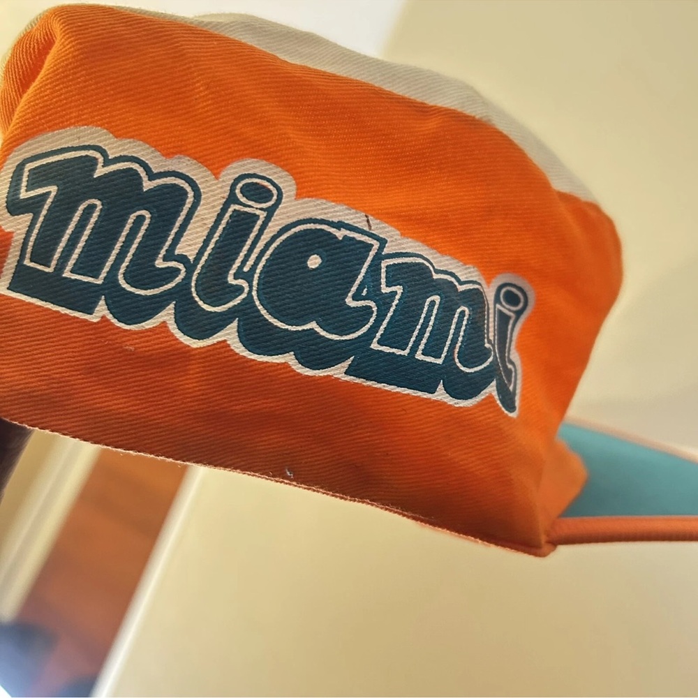 NFL Miami Dolphins White, Orange & Teal Camp Hat - Picture 2 of 12